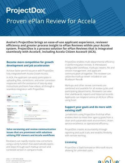ProjectDox | ProjectDox for Accela